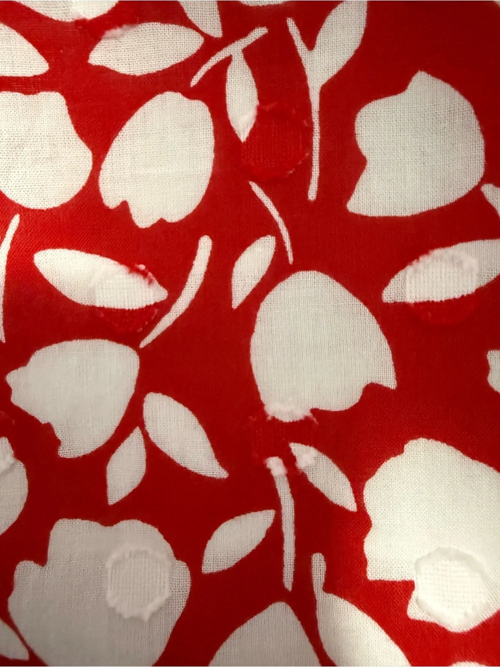 Talbots Pleated Midi Floral Red Skirt Size 8